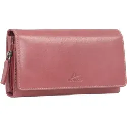 Echtleder Damenbörse, cherry 18,5x9,5x3cm