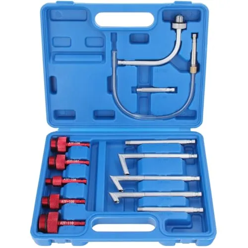 GEPCO Advanced Technology Getriebe Adapter Satz Druckluft Öl Einfüllgerät Befüllgerät Kfz Ölwechsel Kompatibel mit VW Audi DSG CVT Kfz