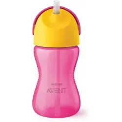 Philips Avent Bendy Straw SCF798/02 12m+ Tasse mit flexiblem Strohhalm Pink 300 ml