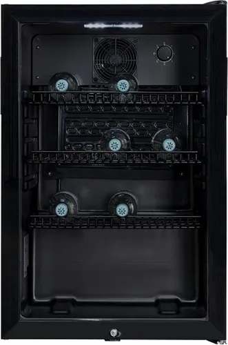Exquisit GKS120-GT-160C Glastürkühlschrank in schwarz von Exquisit