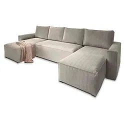 MASSENO Wohnlandschaft Aspra mit Schlaffunktion, beige von Masseno