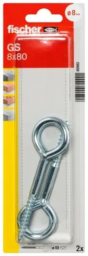 Fischer Ösenschraube GS 8 x 80 mm - 2 Stück  Dübel