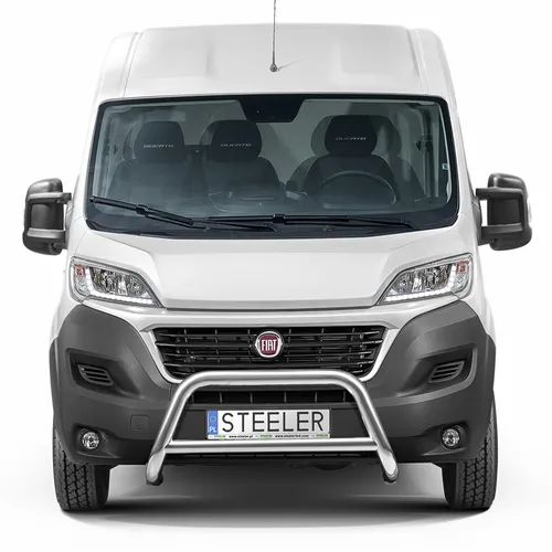 Frontschutzbügel mit Querstäben inklusive Anbausatz Edelstahl poliert