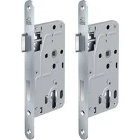 BASI Zimmertürschloss ES 928 PZW DIN Links Edelstahl 20 mm 2er Set