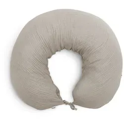 Ehrenkind Stillkissen Musselin aus hochwertiger Bio Baumwolle, Schwangerschaftskissen, Seitenschläferkissen, OEKO-TEX® STANDARD 100 Klasse 1 zertifiziert beige 33 cm x 190 cm