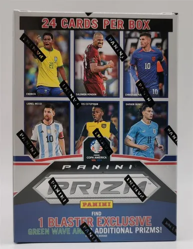 Panini Prizm COPA America Soccer Blaster Box 2023-24 - OVP Trading Card Displays, exklusive Sammlung mit hochwertigen Fußball-Trading Cards der COPA America Saison 2023-24 – ein Muss für Sammler!