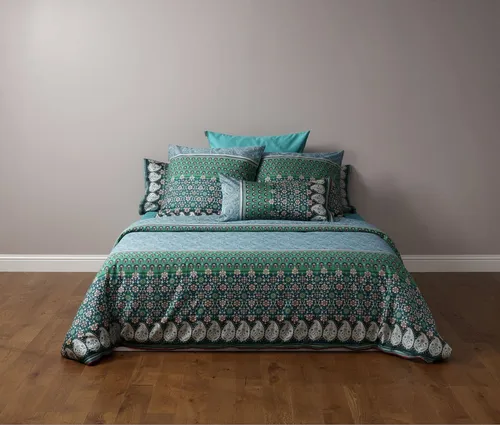 Bassetti Bettwäsche LAGLIO Satin, 2-teilig, Weich und glatt in blau von Bassetti