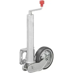 Stützrad, 60 mm Metallfelge, Vollgummireifen, 500 kg Tragkraft