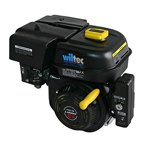 LIFAN 168 FD-2B E-Start Benzinmotor mit 6,5 PS Einzylinder für Kleinmaschinen & Karts, luftgekühlter 4-Takt Motor mit 19,05 mm Kurbelwelle, OHV-Ventilsteuerung & 196 cc Hubraum