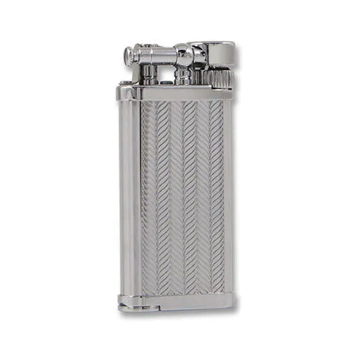 Feuerzeug IM Corona Old Boy - Chrom poliert, silber glänzend - Hochwertiges Feuerzeug für Pfeifen, elegantes Design aus poliertem Chrom, ideal für Stilbewusste Raucher.