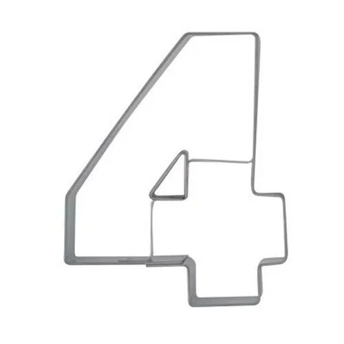 Ausstechform Zahl 4 Ausstecher Vier Zahlen 6,5 cm Städter