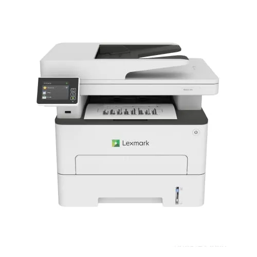 Lexmark MB2236i 3-in-1 Monolaser-Multifunktionsgerät - Drucker, Kopierer, Scanner mit WLAN, bis zu 34 S./Min, automatischer beidseitiger Druck und 7,2 cm Touchscreen für effizientes Arbeiten.