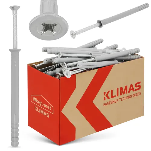 Dübel mit Schrauben verzinkt Edelstahl Universal für Beton Ziegel 10x120 50Stk