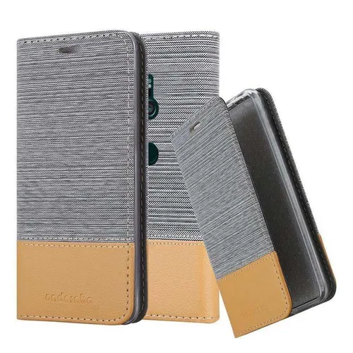 Handy Hülle für Sony Xperia XZ3 Cover Case Tasche Etui Jeans Stoff