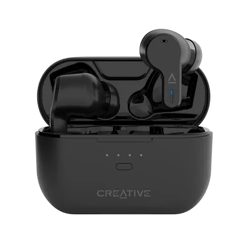 Zen Air Pro Bluetooth Kopfhörer - Schwarz - In-Ear Ohrkanalhörer mit Bluetooth und USB-C, ideal für Musikliebhaber unterwegs, beim Sport oder im Studio.