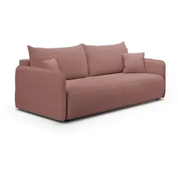 Furnisell Schlafsofa, Pink, Textil, 4-Sitzer, seitenverkehrt montierbar, 216x86x105 cm, Wohnzimmer, Sofas & Couches, Schlafsofas