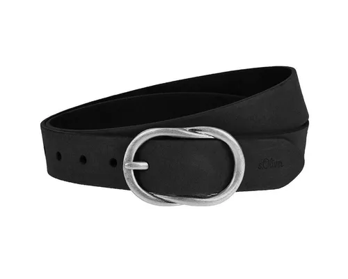 s.Oliver Ledergürtel Damen Leder Gürtel Ledergürtel 38.899.95.3628-9999