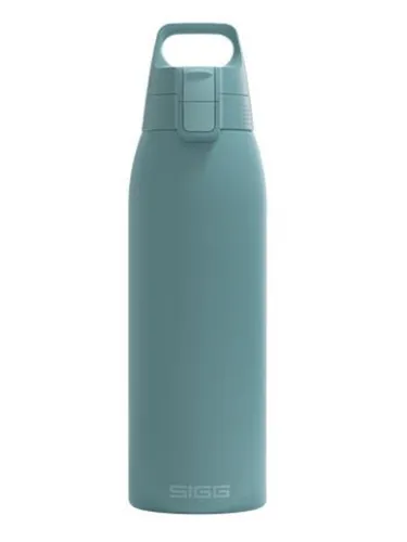 SIGG Flasche ST Morning Blue 1L - Thermobehälter mit doppelwandiger Isolierung, hält Getränke über Stunden heiß oder kalt und ist ideal für unterwegs.