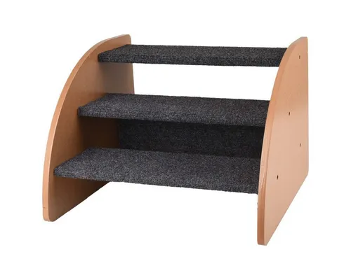 Flamingo Haustiertreppe Hundetreppe Karpi grau - Sonstiger Hundebedarf, praktische und stilvolle Treppe für Ihren Hund, ideal für ältere oder kleine Hunde, um sicher zu erreichen, was sie wollen.