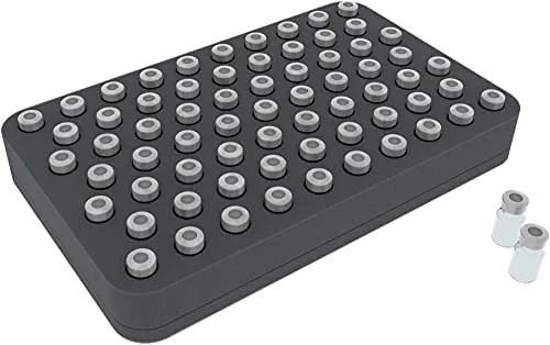 Produktbild Feldherr HS035A038 Half-Size Schaumstoffeinlage für Vials - 67 Fächer