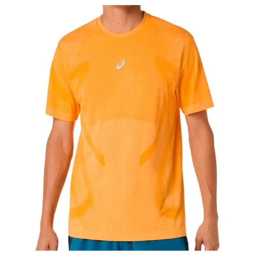 Asics Langarmshirt ROAD SEAMLESS SS TOP YAMABUKI XL (56/58) - Hochwertiges Langarmshirt aus 100% recyceltem Material, ideal für aktive Tage. Komfortable Passform in YAMABUKI für einen sportlichen Look.