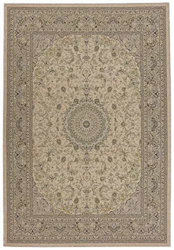 THEKO Teppich Flomi Classic, rechteckig - Flachgewebe-Teppich in Orient-Optik, robust und fußbodenheizung geeignet, perfektes Schmuckstück für Wohnzimmer und Schlafzimmer.