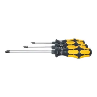 Wera Pozidriv-Schraubendreher-Satz mit Schlagkappe 3-teilig - Praktisches 3-teiliges Schraubendreher-Set mit Schlagkappe für effizientes Arbeiten. Ideal für handwerkliche Einsätze und langlebig in der Anwendung.