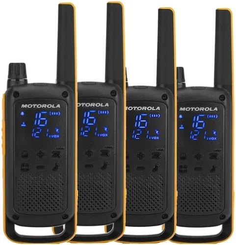 Produktbild Motorola Talkabout T82 Extreme Quad Pack Funksprechgerät 16 Kanäle Schwarz, Orange