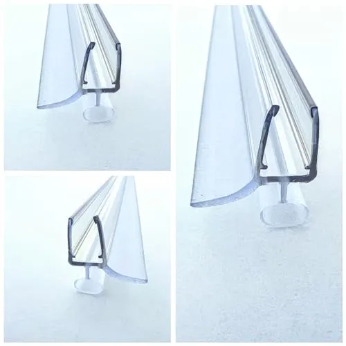 Kristhal Dusche Türdichtung 200 cm - Duschdichtung für 6 und 8 mm Glas, Made in Germany, langlebig und ideal für rahmenlose Duschabtrennungen.