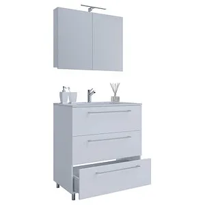 VCM Badmöbel-Set Badinos, 914357, 2-teilig in Weiß