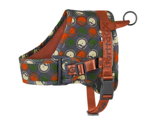 HURTTA Hunde-Geschirr GO Geschirr rot - Brustgeschirr mit schmutzabweisendem PES-Oberflächengewebe und 3M Reflektoren für optimale Sichtbarkeit und Sicherheit beim Spaziergang.