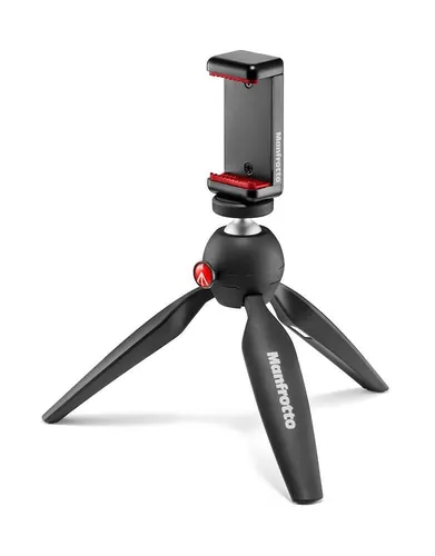 Manfrotto PIXI Smart Kit - Mini-Stativ für Smartphone und CSC-Kameras - Stativ-Kategorie mit universeller Smartphoneklemme für flexible Nutzung und einfache Bedienung. Ideal für Selfies und Videos, leicht und transportabel mit nur 220 g.