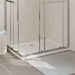 vidaXL Duschtasse ABS Rechteckig Weiß 80x110 cm - Duschwanne aus glasfaserverstärktem ABS, kratzfest und schmutzabweisend. Mit niedriger Schwelle für einfachen Ein- und Ausstieg – ideal für moderne Badezimmer.