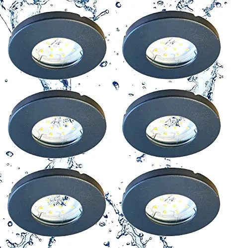 Trango 6er Set 6729IP65-061MOSD IP65 LED Einbaustrahler von Trango