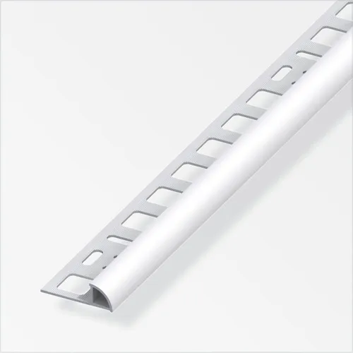 alfer Viertelkreisprofil Aluminium eloxiert silber - Dämmstoffe - Hochwertiges, eloxiertes Aluminiumprofil für präzise Abschlüsse und elegante Übergänge in der Innen- und Außengestaltung.