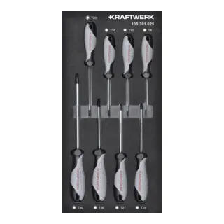 Kraftwerk Schraubendreher TX 8-tlg. 20x40 Einlage von KRAFTWERK