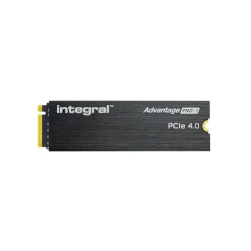 Integral 4TB Advantage Pro-2 M.2 2280 PCIe Gen4 X4 NVMe 1.4 SSD Bis zu 7200 MB/s Lesen & 6200 MB/s Schreiben - Kein Kühlkörper Verbesserte Zuverlässigkeit für Gaming, Bearbeitung, Rendering & mehr