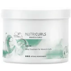 Wella Nutricurls Mask 500 ml - Haarkur für welliges und lockiges Haar, mit Nourish-In Complex für definierte Locken, Sprungkraft und weniger Frizz. Belebender Duft mit blumiger Note.