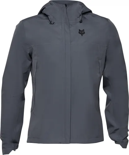 Fox Ranger 2,5-lagige Fahrrad Regenjacke Grau Größe S - Wasserdichte Regenjacke für Radsport und Freizeit, aus 100% Polyester, bietet optimalen Schutz bei jedem Wetter und ist ideal für aktive Abenteuer.