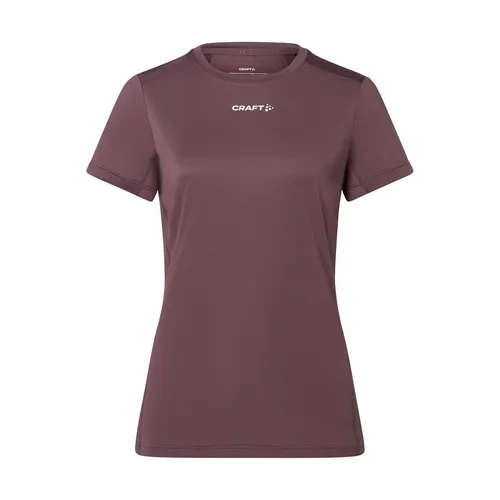 Craft ADV Essence Laufshirt Damen - mauve, Größe XL - Leichtes, atmungsaktives Laufshirt für Damen, ideal für intensive Trainingsläufe. Bietet optimalen Tragekomfort und hält den Körper trocken. Perfekt für maximale Leistung bei sommerlichen Laufsessions.