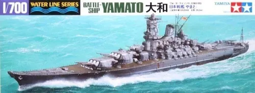 Tamiya 31113 Japanese Battleship Yamato 1/700 - Modellbausatz im Maßstab 1:700, unmontiert und detailreich, ideal für Modellbau-Enthusiasten und Schiffsfreunde.