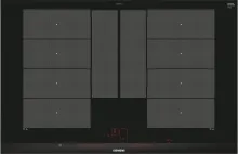 Siemens EX875LYC1E iQ700 Induktionskochfeld - 80 cm breites Kochfeld mit varioInduktion Plus für flexible Platzwahl und powerBoost für bis zu 50% schnellere Kochzeiten – ideal für moderne Küchen.