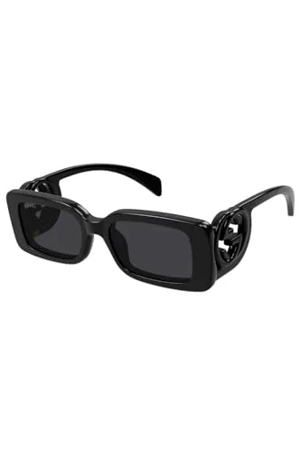 GUCCI Womens GG1325S Sunglasses, Black-Black-Grey, 54
