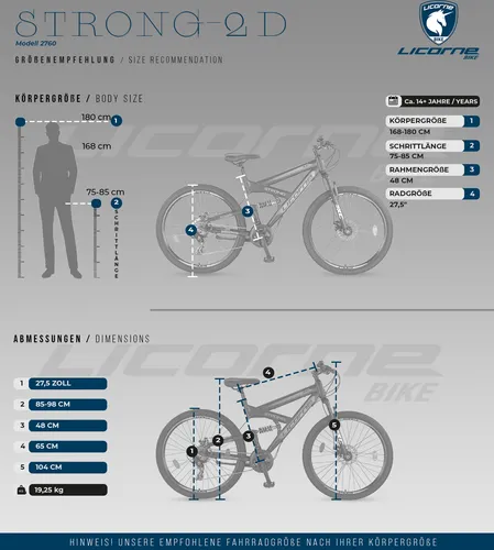 Produktbild Licorne Bike Mountainbike Strong 2D Premium