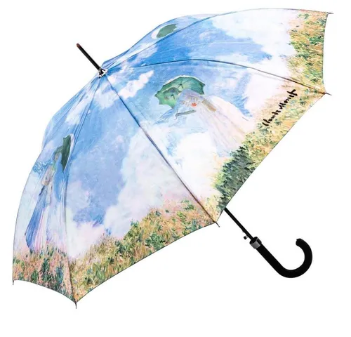 Luckyweather not just any other day Stockregenschirm Regenschirm Motiv FRAU MIT SONNENSCHIRM Automatik