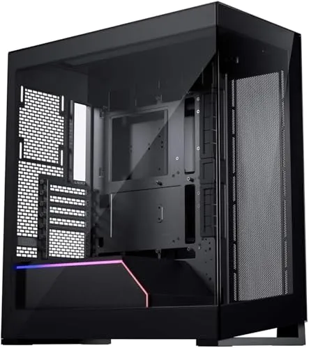 PHANTEKS NV5 MK2 DRGB schwarz - Elegantes PC-Gehäuse - Midi-Tower für ITX, Micro-ATX, ATX Mainboards mit 8 Lüfterplätzen und Platz für Grafikkarten bis 440 mm - ideal für leistungsstarke Gaming-Systeme.
