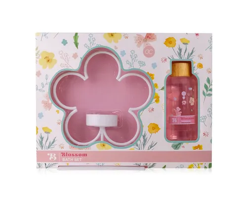 ACCENTRA Duschgel Geschenkset BLOSSOM mit Kerzenständer, 2-tlg.