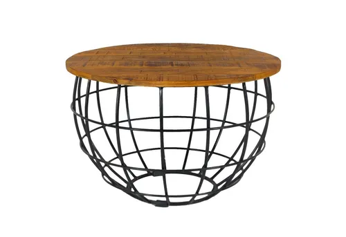 Amagohome Beistelltisch Couchtisch rund ø55/60/65/75cm Beistelltisch Industrie Style Metall Ge