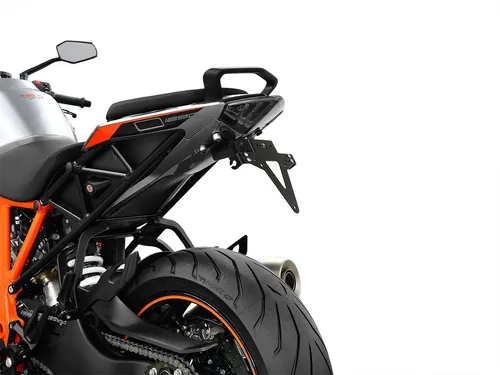 ZIEGER Kennzeichenhalter Classic für KTM 1290 Super Duke GT - Fahrradschuhe, modellspezifischer Halter in schwarz für optimale Passform und einfache Montage, inklusive Montageset und Adapterplatte.