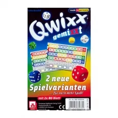 Qwixx - Gemixxt Zusatzblöcke für Würfelspiel - Zusatzblöcke für das beliebte Würfelspiel, ideal für 2-5 Spieler, schnelle Spieldauer von 15 Minuten, ab 8 Jahren.